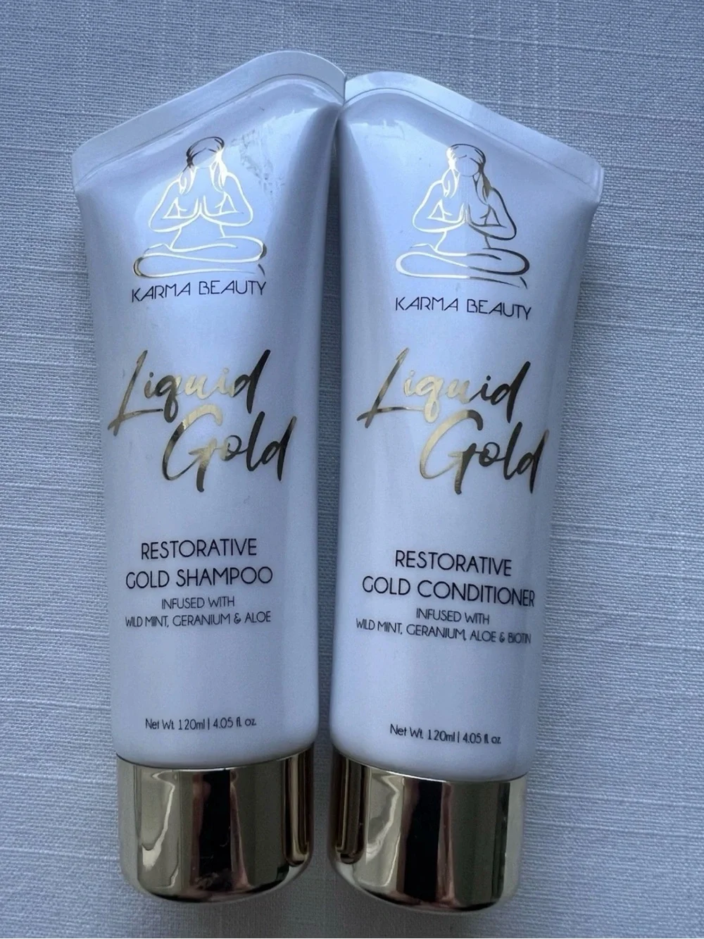 Karma Beauty Liquid Gold Restorative Shampoo & Conditioner Duo Set NWT⁠